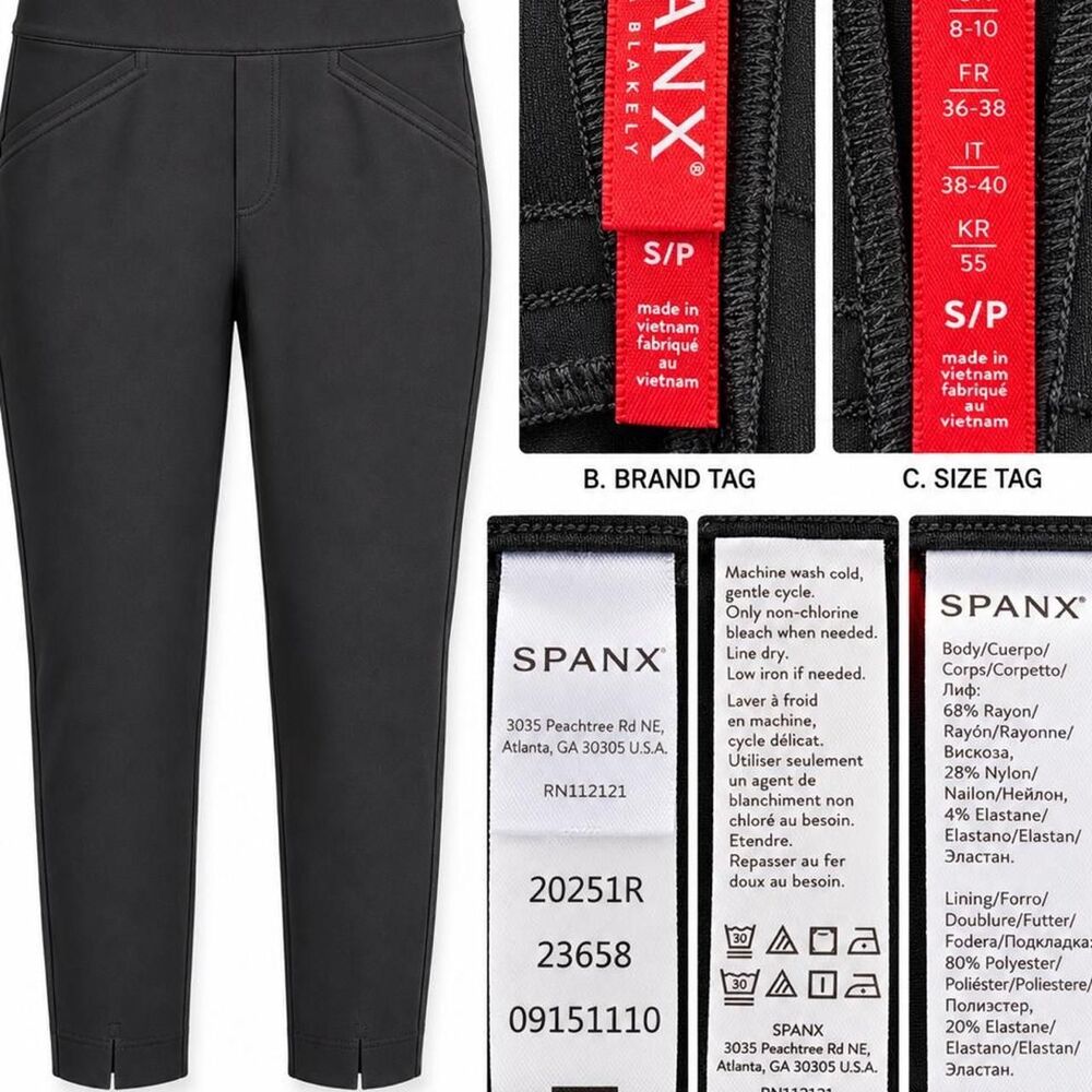 Spanx by Sara Blakely Women's Black Stretch Pants. size small